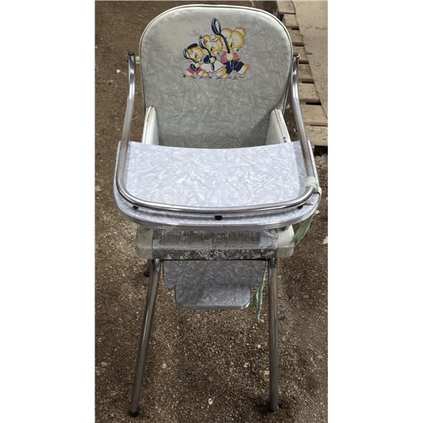 Vintage kids high chair- 39"H