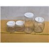 Image 1 : 4 various size canning jars