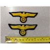 Image 2 : (2) Vintage German WWII Embroidery Badges