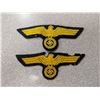 Image 1 : (2) Vintage German WWII Embroidery Badges