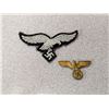 Image 1 : Vintage Nazi Pin and Nazi WWII Embroidery Badge