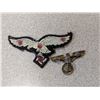 Image 3 : Vintage Nazi Pin and Nazi WWII Embroidery Badge