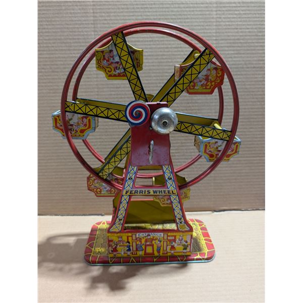 Vintage Hercules Ferris Wheel #172 J. Chein Tin Lith Wind Up Toy