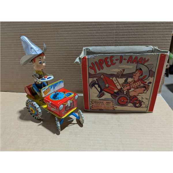 Yippie-I-AAY Unique Art Made in U.S. Toy W/ Original Box