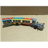 Image 1 : Vintage Disneyland 3 Cart and Train Wind up Toy (Works)