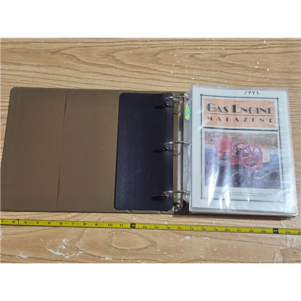 Binder of gas engine magazines- 1993
