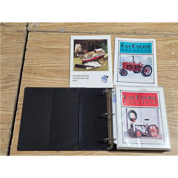 Binder of gas engine magazines- 1992