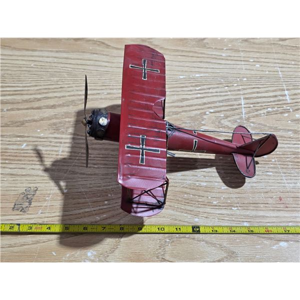 WW1 german biplane model- made of metal