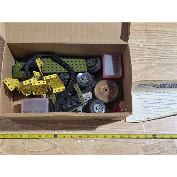 Meccano parts and pieces