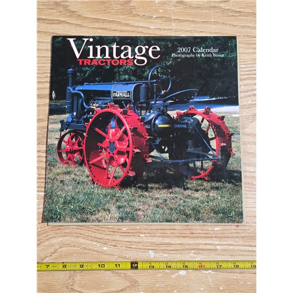 Vintage tractor calender