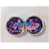 Image 1 : (2) 1 Troy Ounce .999 Fine Copper Coins (Pokemon Ai Art) (Unverified)