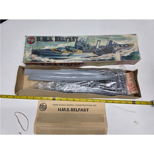 HMS belfast model ship