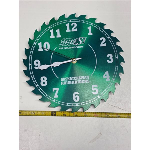 Rough riders saw blade clock works- needs battery