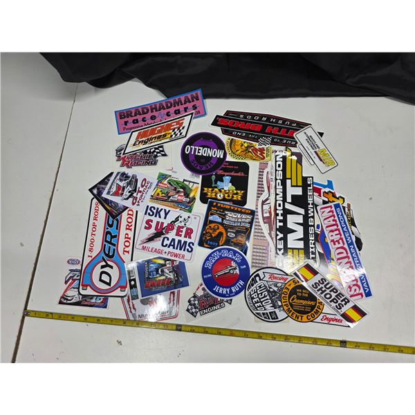 Approx 30 collectable stickers/decals