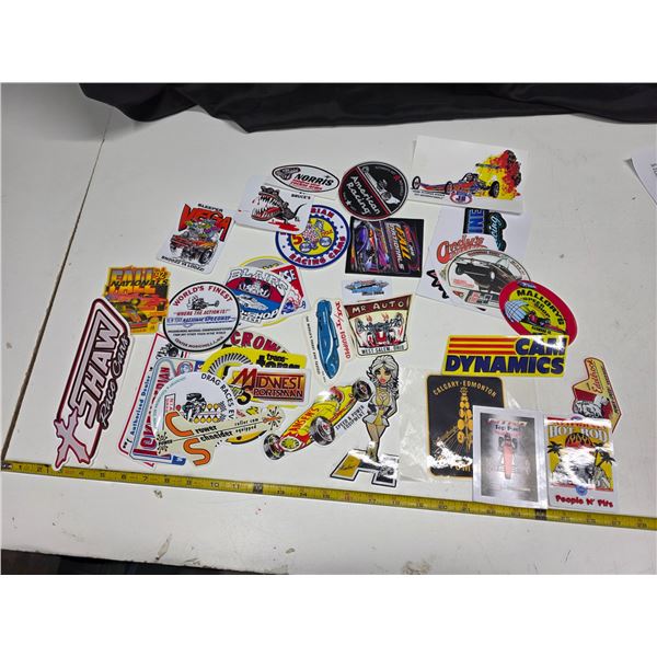 Approx 30 collectable stickers/decals