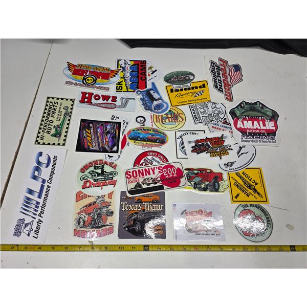 Approx 30 collectable stickers/decals