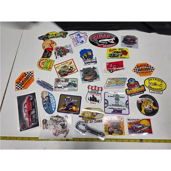 Approx 30 collectable stickers/decals