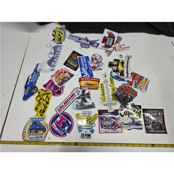 Approx 30 collectable stickers/decals