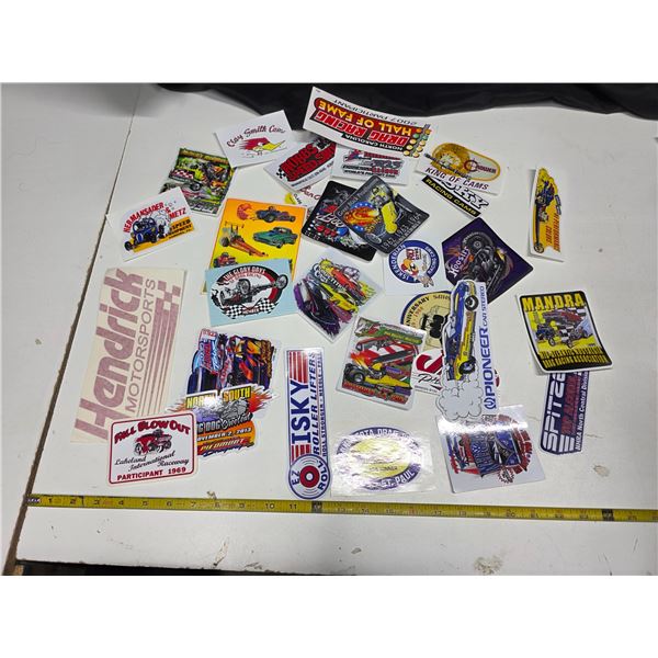 Approx 30 collectable stickers/decals