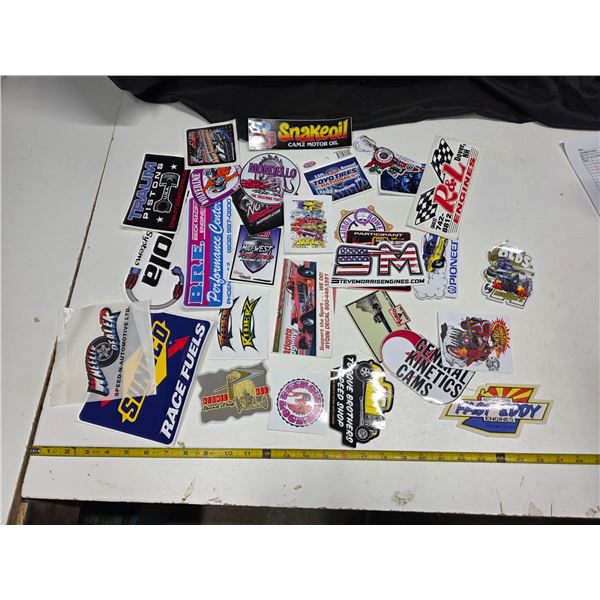 Approx 30 collectable stickers/decals