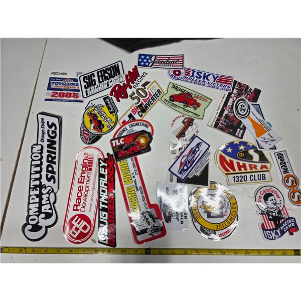 Approx 30 collectable stickers/decals