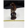 Image 1 : Wood eagle statue- 12"H