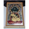 Image 1 : Moosehead  beer clock-13" by 19"