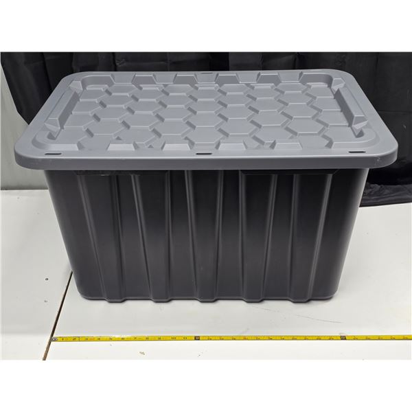 Black storage tote- 17"H