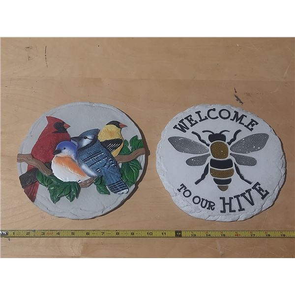 Spoontiques brand decorative stepping stones for garden or indoor décor.