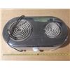 Image 1 : Portable double electric burner cooktop. (Untested)