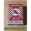 Image 1 : Vintage pack of Eddy Redbird Matches produced by the Eddy Match Company, a prominent Canadian manufa