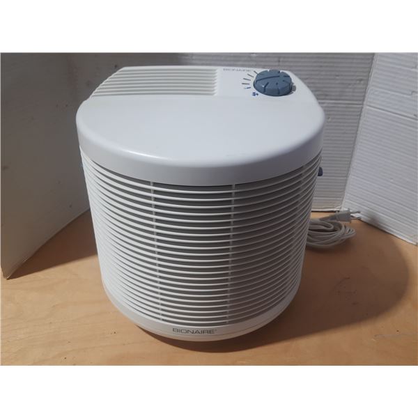 Bionaire air purifier, designed to improve indoor air quality by removing airborne particulates and 