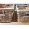 Image 3 : (2) Rectangular storage baskets.