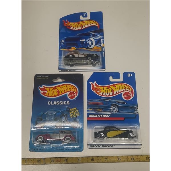 (3) Vintage Hot Wheels Cars.