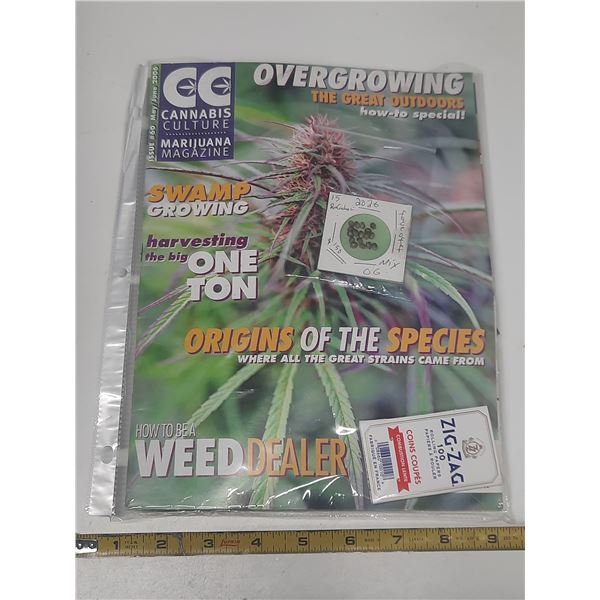 Cannabis Culture Magzine, Seeds, Zig - Zag Rolling Paper and Hemp-Pak All Purpose Organic Soil Amend