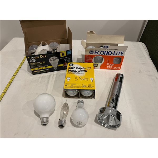 Lightbulbs & Flashlight (working all tested)