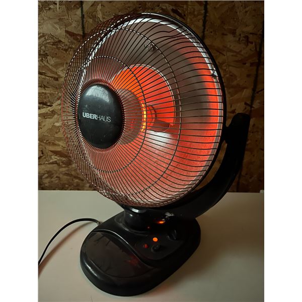 Uberhaus Radiant Heater works however rotate feature doesn't and has a crack on warm arm