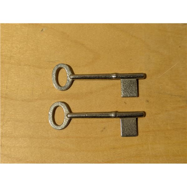 (2) Vintage Keys (Unsure for set it Goes with)