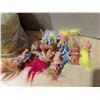 Image 2 : Lot of Vintage Russ Troll Dolls and Barbie dolls w/ Clothes
