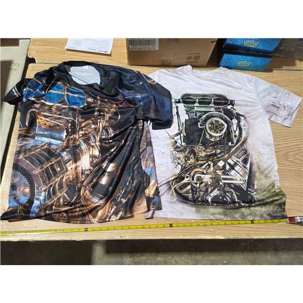 2 Drag racing shirts- XL
