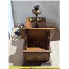 Image 3 : Long box oak wood telephone-19" by 9"
