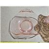Image 2 : 2 pink glass dishes- 1 is hand blown