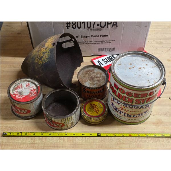 Misc tins and items