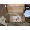 Image 3 : Steamer trunk- good condition- needs stain/varnish- 38" by 21" by 24"H