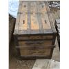 Image 4 : Steamer trunk- good condition- needs stain/varnish- 38" by 21" by 24"H
