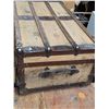Image 3 : Steamer trunk- good condition- needs stain/varnish- 34" by 19" by 12"H