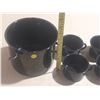 Image 2 : 1480-Enamel pot and 4 matching cups