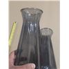 Image 3 : 1487-2 black glass vases (11”)