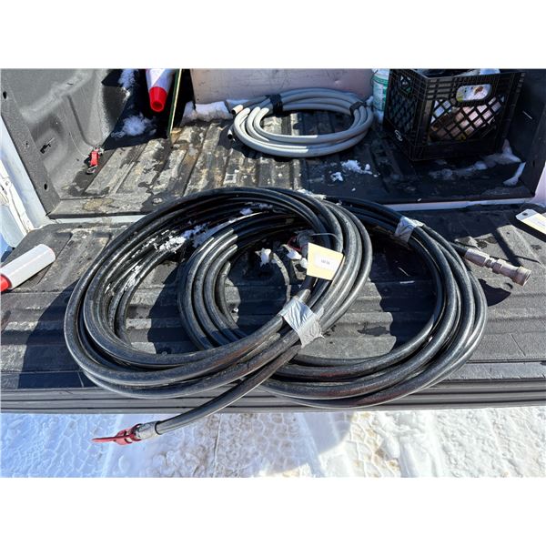 36: 2 long hydraulic lines with fittings