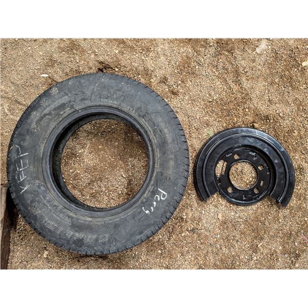 New 2010/F350 Drivers Rear Plate and ST175/80R13 Tire